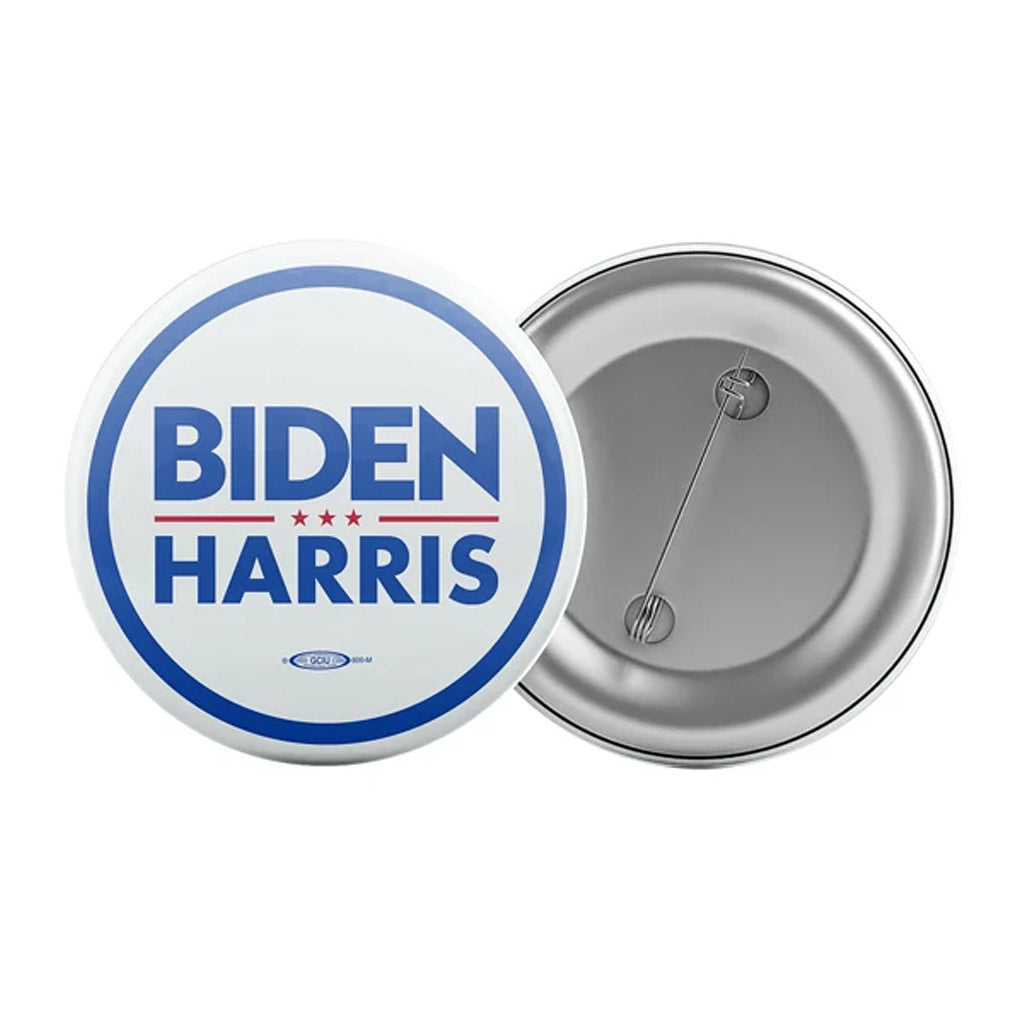 Biden Harris White Button