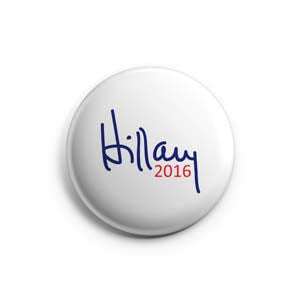 Hillary Mini Signature Button