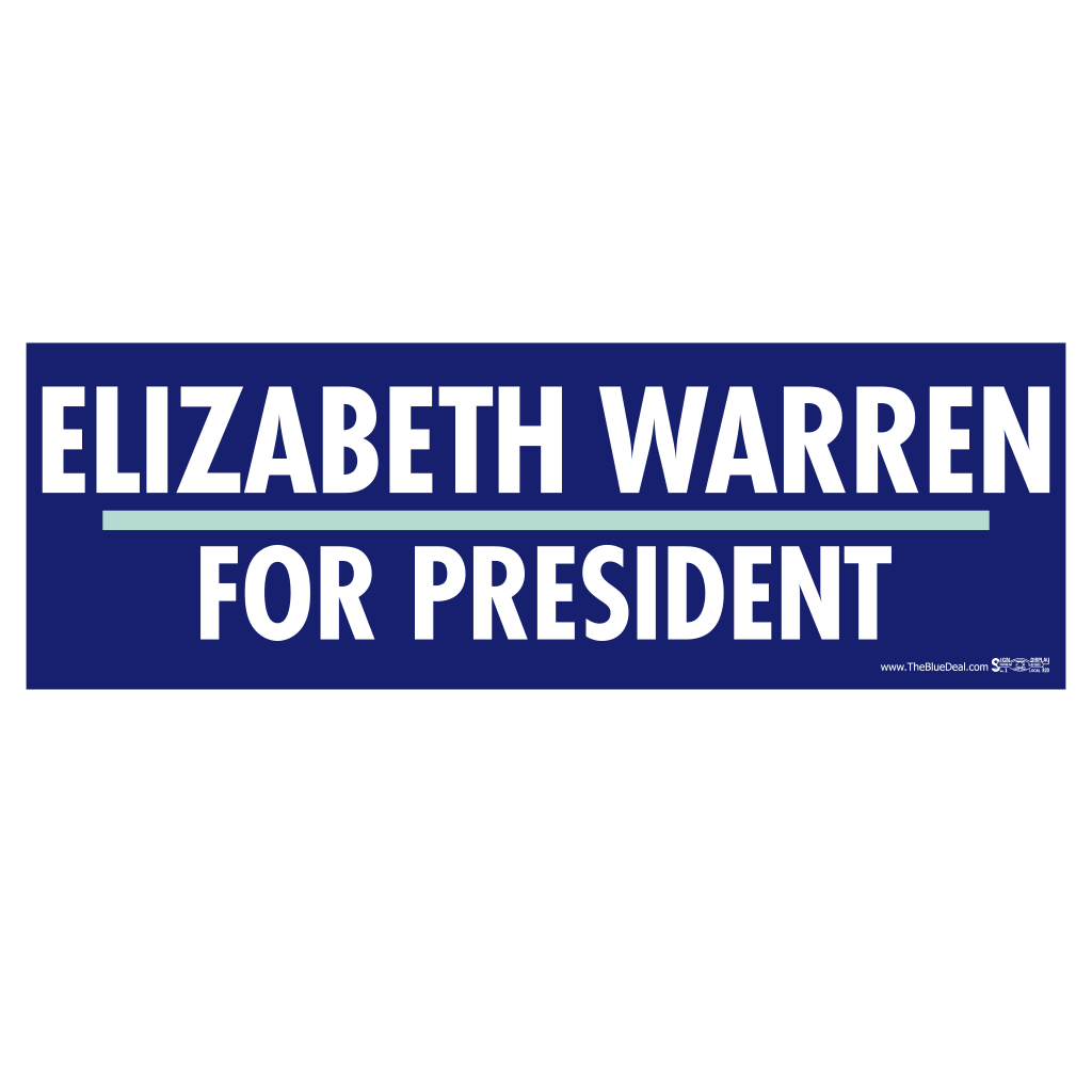Elizabeth Warren for President Bumper Sticker