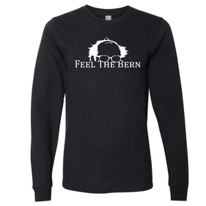 Feel The Bern Longsleeve Black T-Shirt