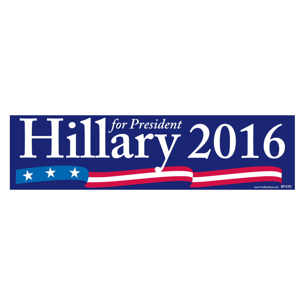 Hillary Clinton Blue Bumper Sticker