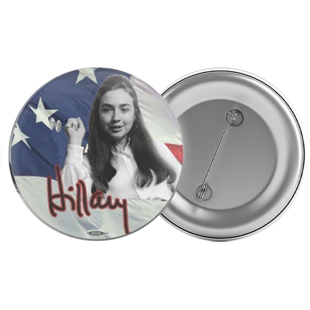Hillary Signature Photo Button