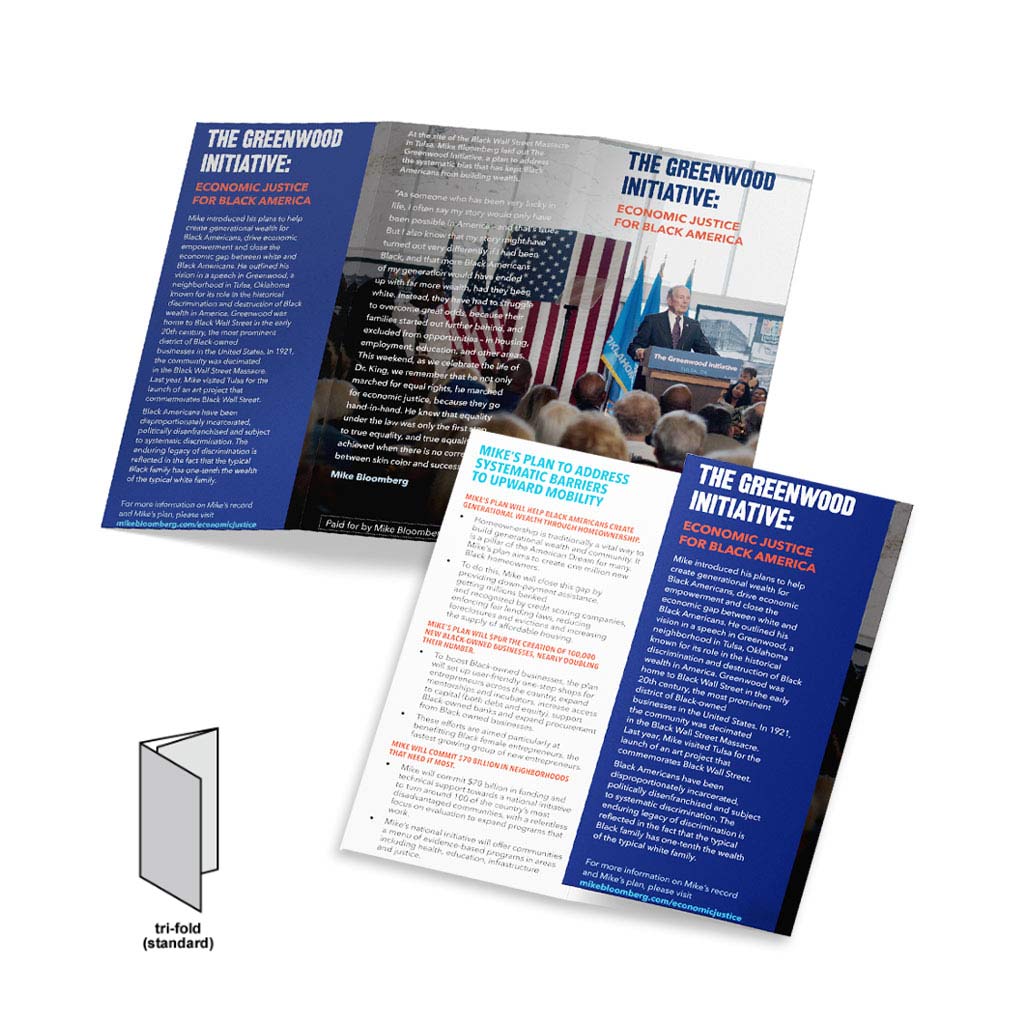 Tri-Folded Campaign Brochure