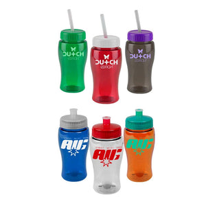 Union Printed 18-oz. Poly-Pure Water Bottle  Lid Options