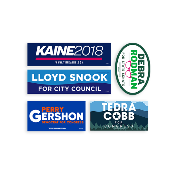 Union-Printed Full-Color Campaign Bumper Stickers - The Blue Deal LLC