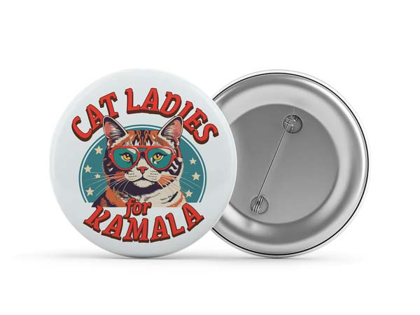 Cat Ladies for Kamala Button