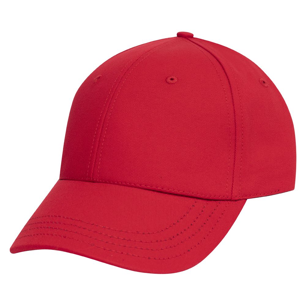 Unstructured red baseball cap