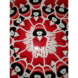 Pile of Handmaid MAGA decals