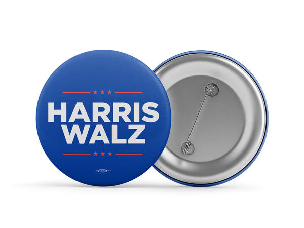 Harris Walz Blue Button