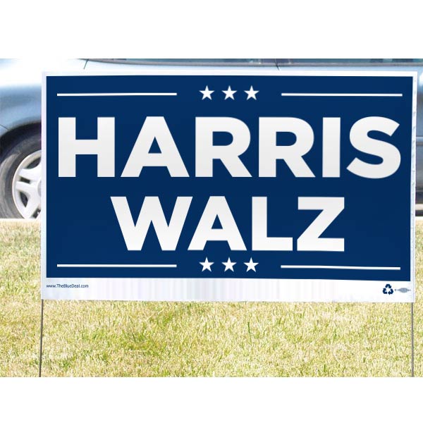 Harris Walz Yard Sign