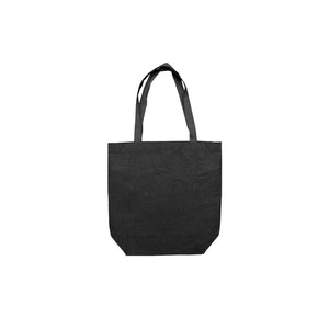 Black small canvas tote bag