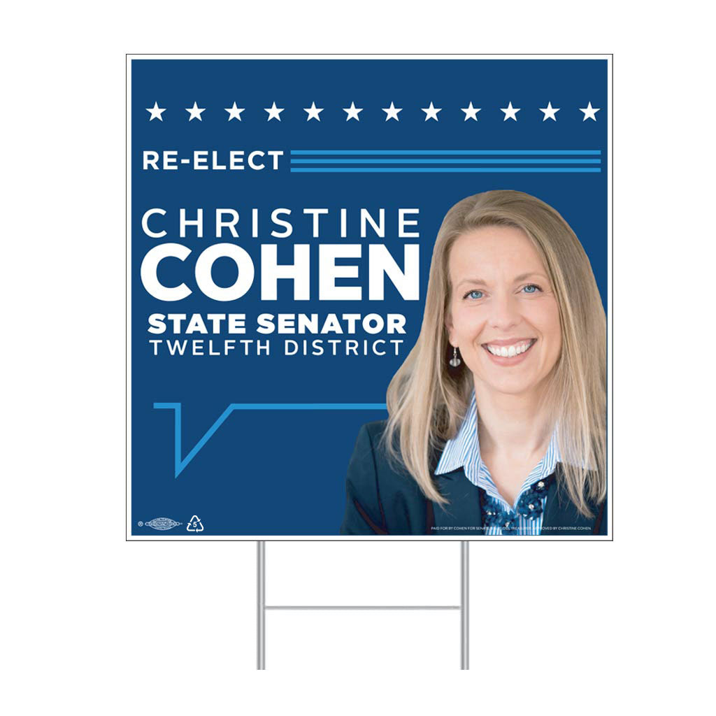 Full Color Union Printed Corrugated Yard Signs (24" x 24")