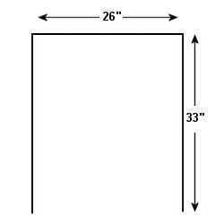 26" x 33" U-Frame