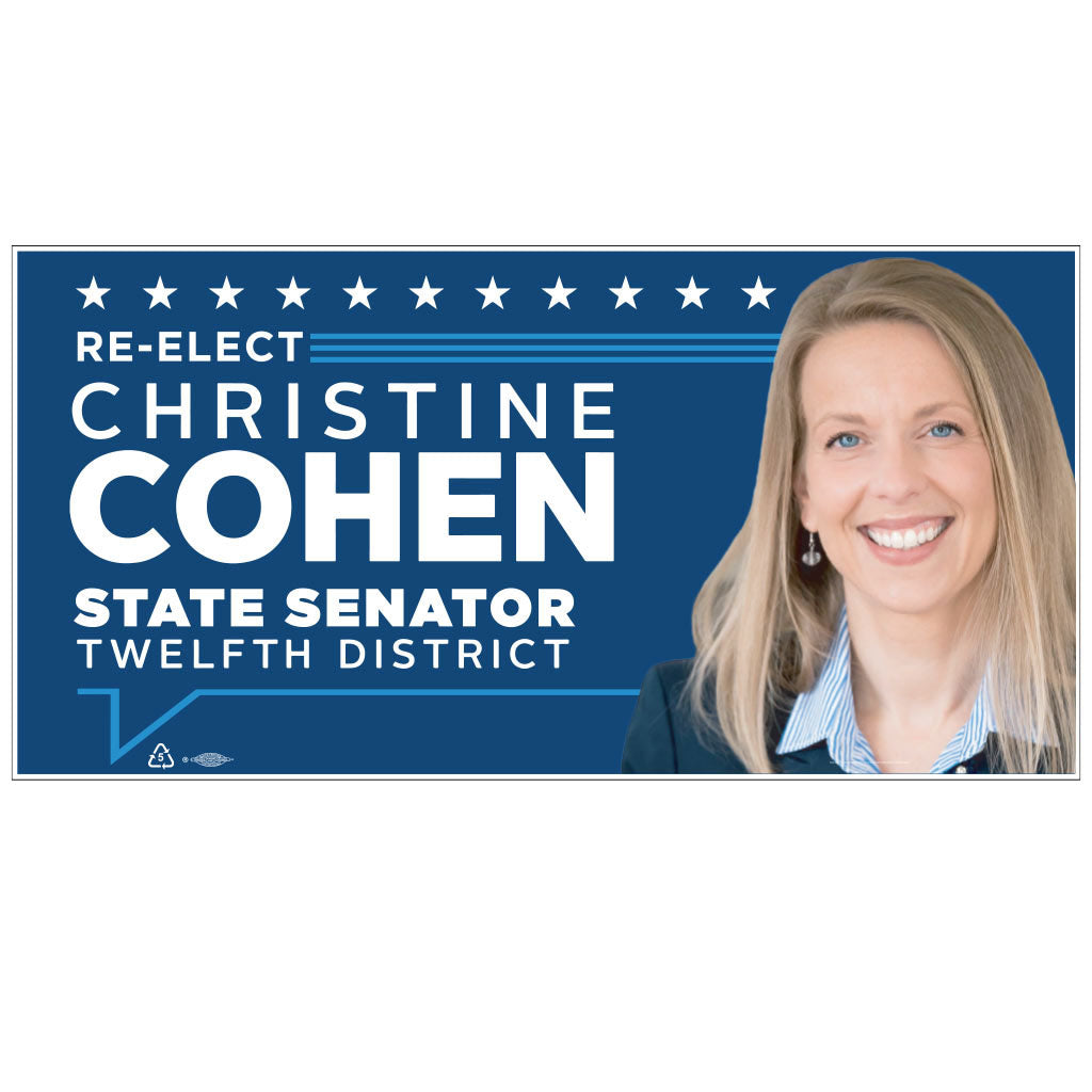 Full Color Union Printed Corrugated Road Signs (4' x 8')