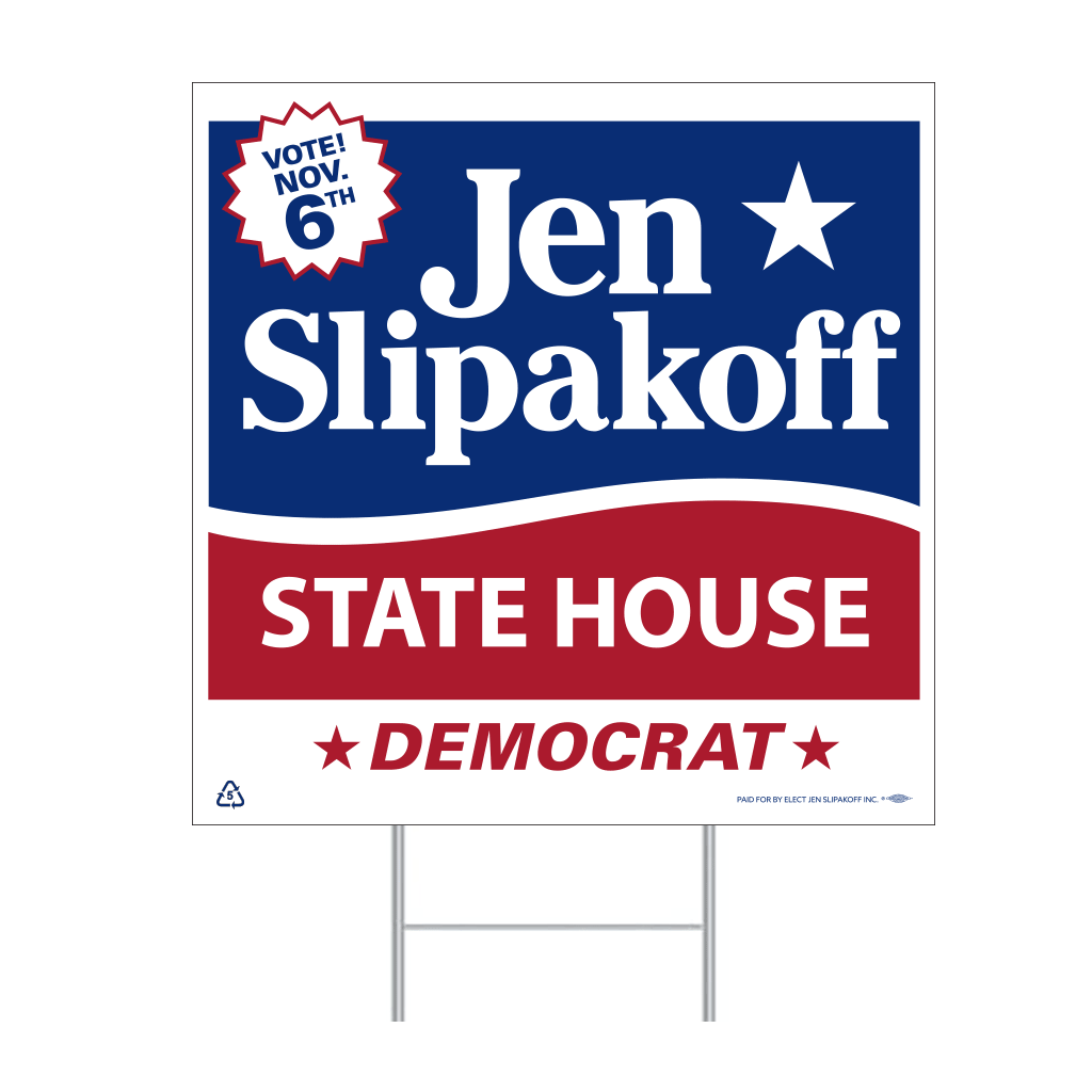 Union Printed Corrugated Yard Signs (24" x 24")