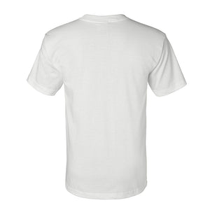 Back View of a White Bayside 2905 Shirt
