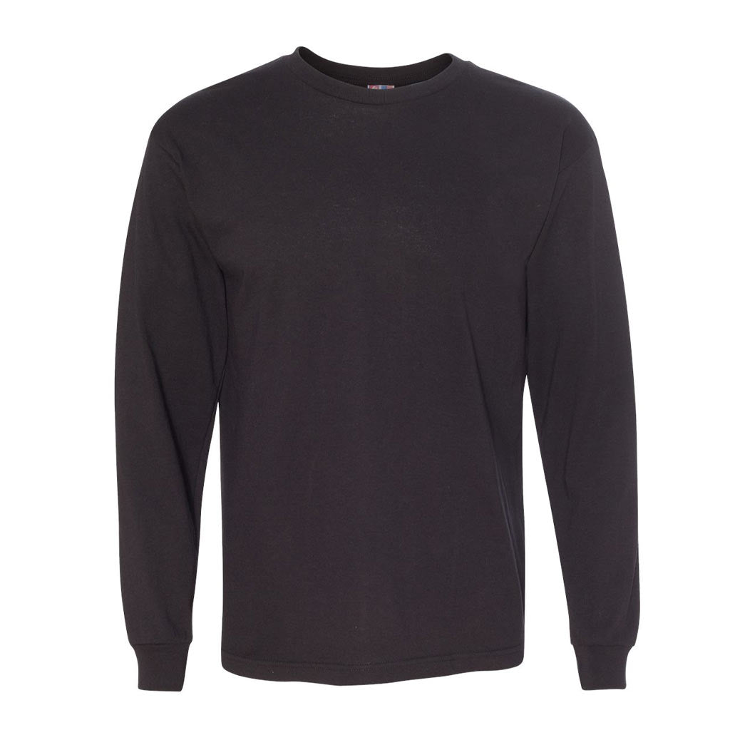 Front View of a Black Bayside 5060 Shirt