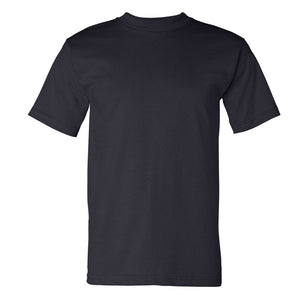 Front View of a Navy Bayside 5100 Shirt