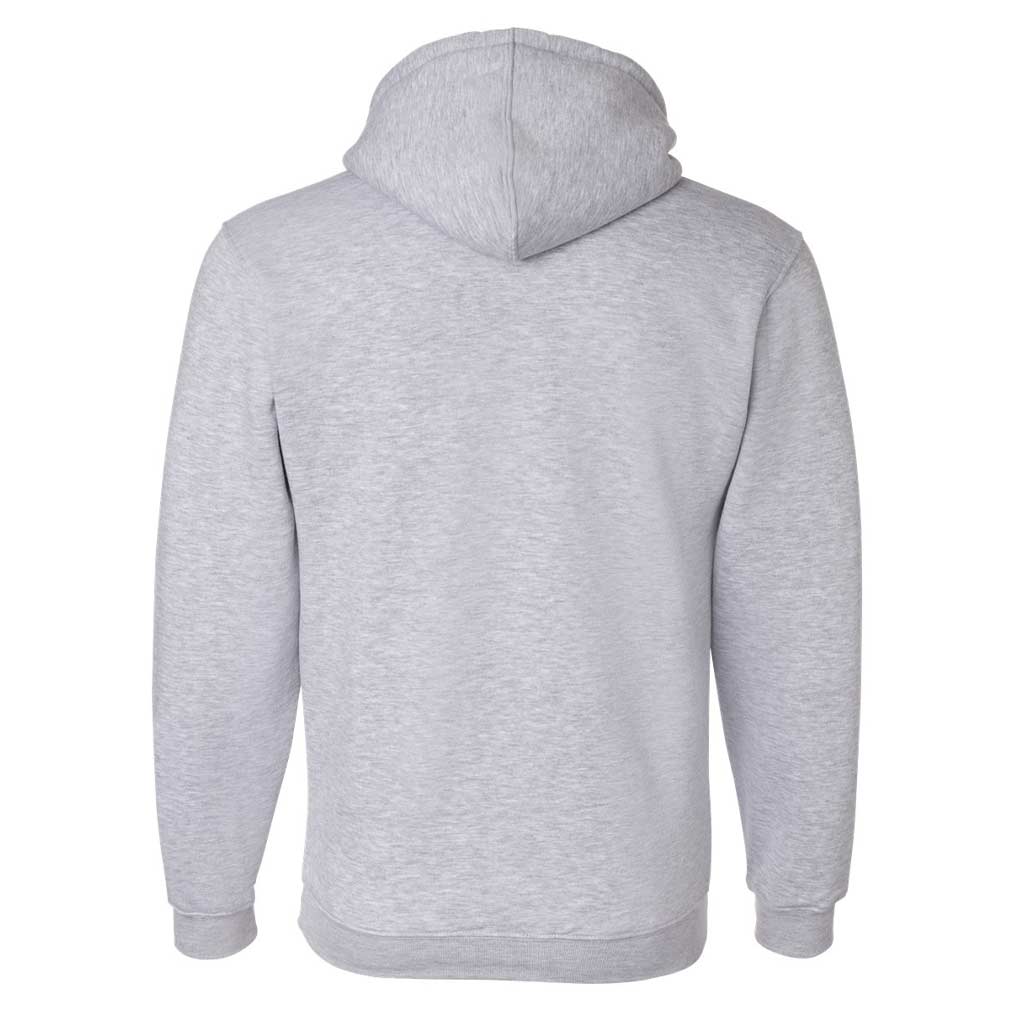 Back View of a Grey Bayside 960 Sweatshirt