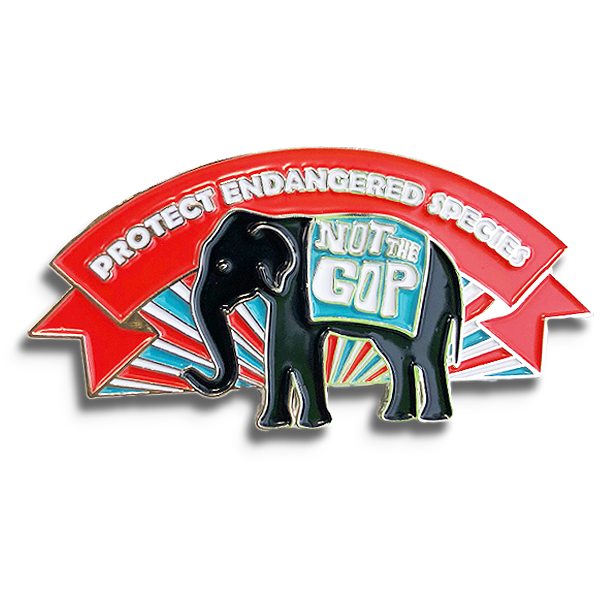 Protect Endangered Species Lapel Pin
