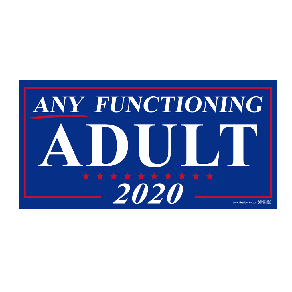 Any Functioning Adult Bumper Sticker