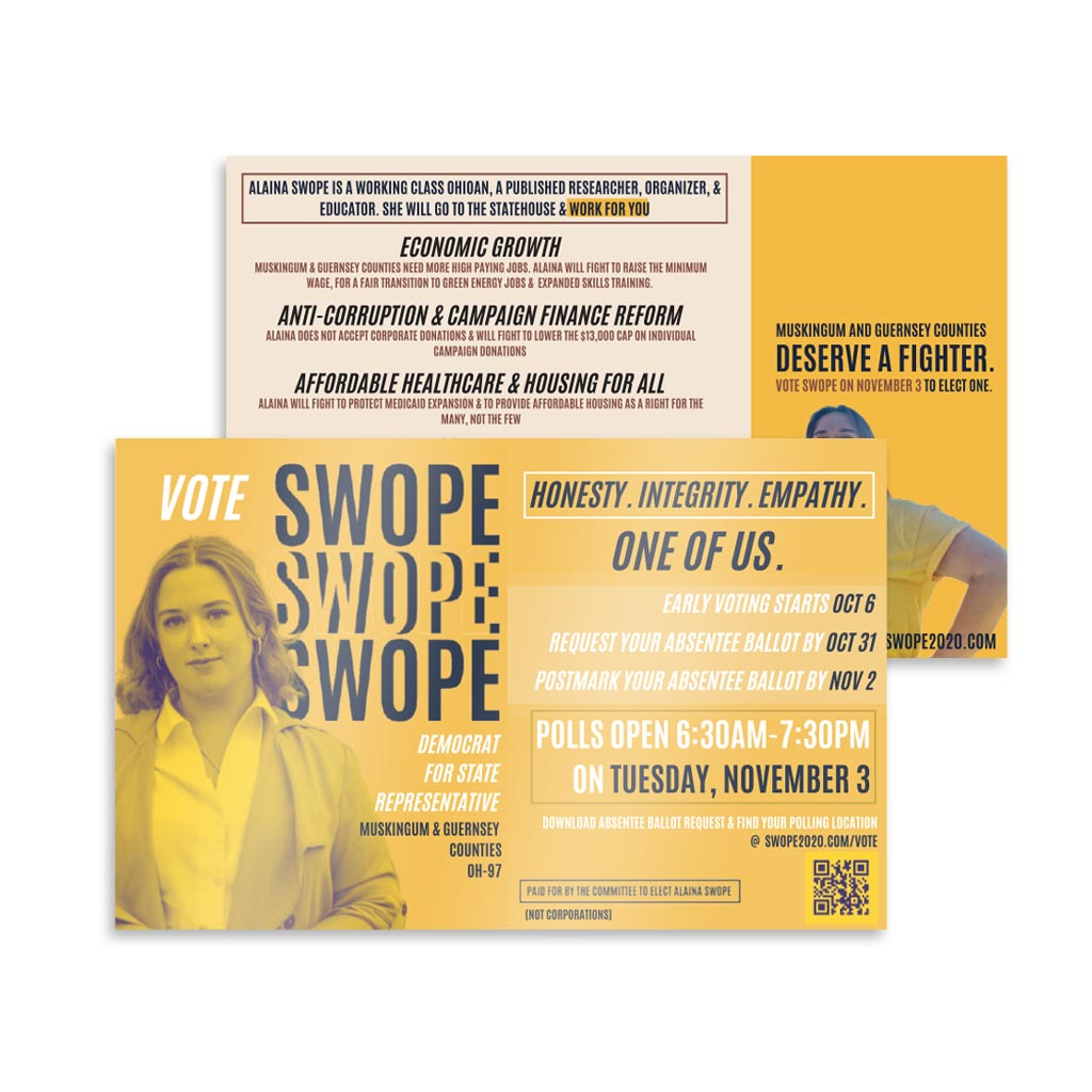 Union Printed Custom Campaign Postcards (5.5" x 8.5")