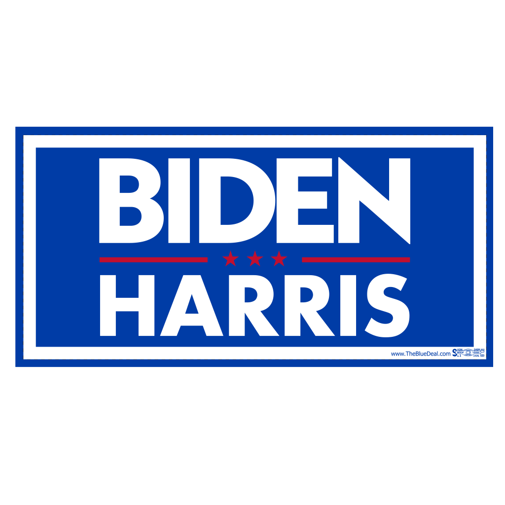 Biden Harris Blue Bumper Sticker