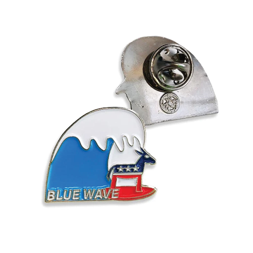 Blue Wave Lapel Pin