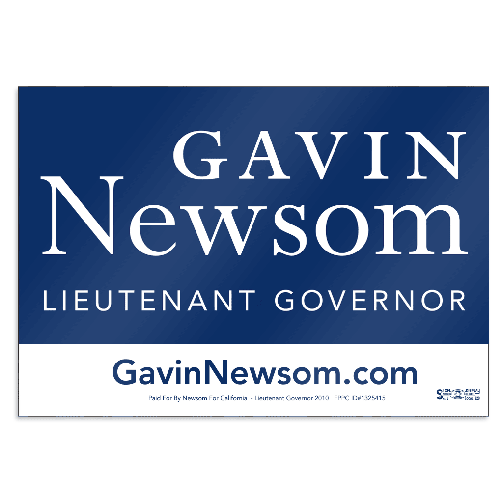 Union Printed Double-Sided Campaign Rally Signs (14" x 22")