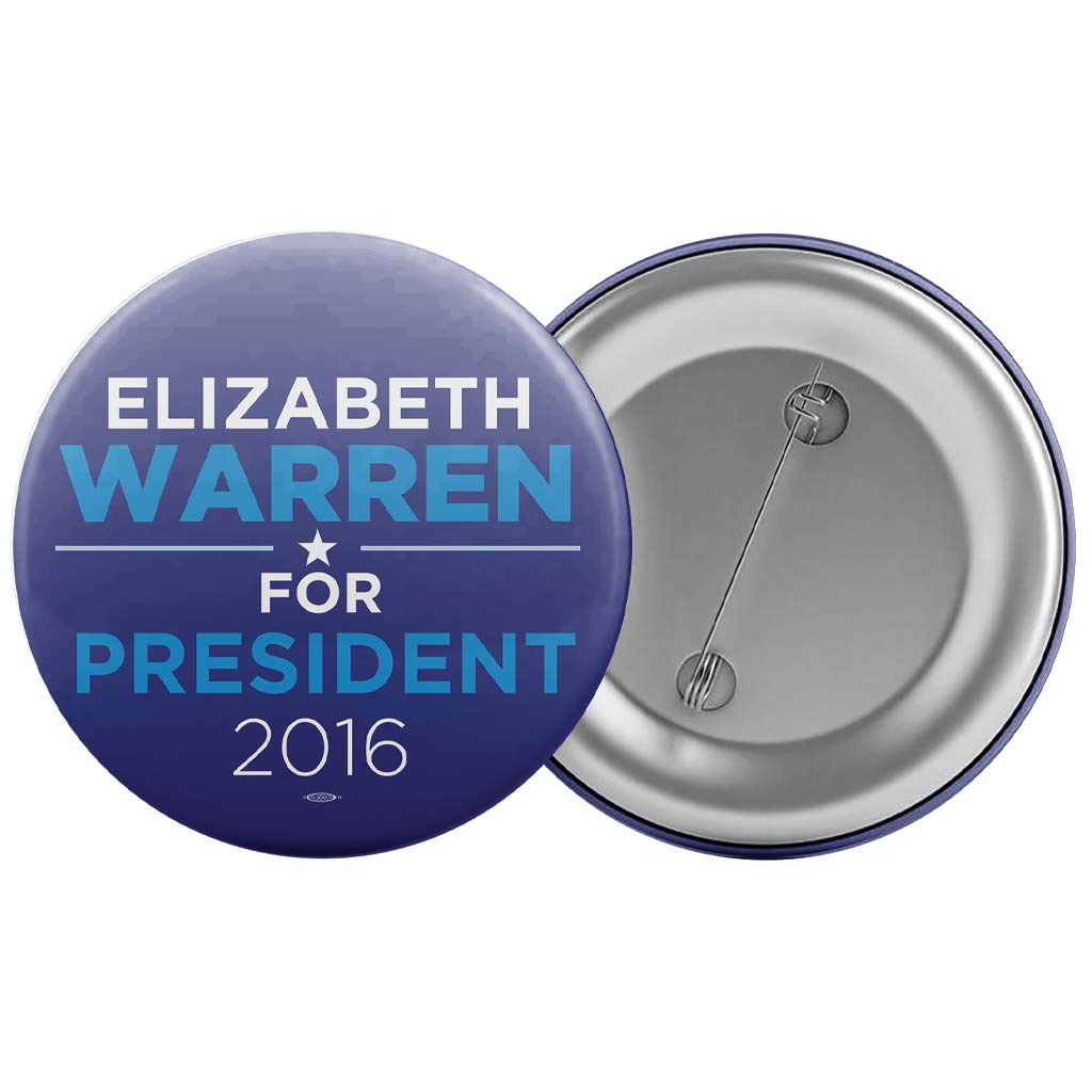 Elizabeth Warren for President 2016 Button