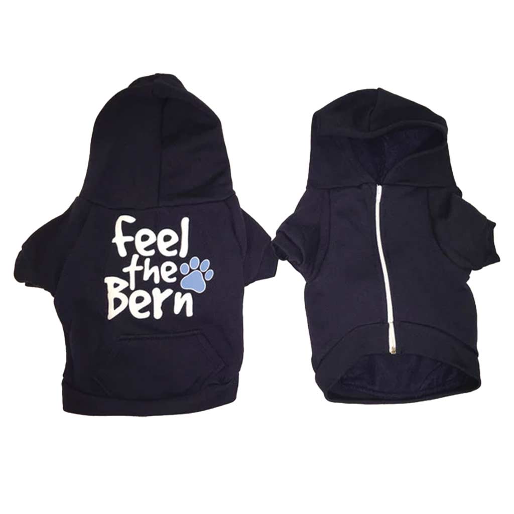 Feel The Bern Dog Hoodie (Medium - 2XL Design)
