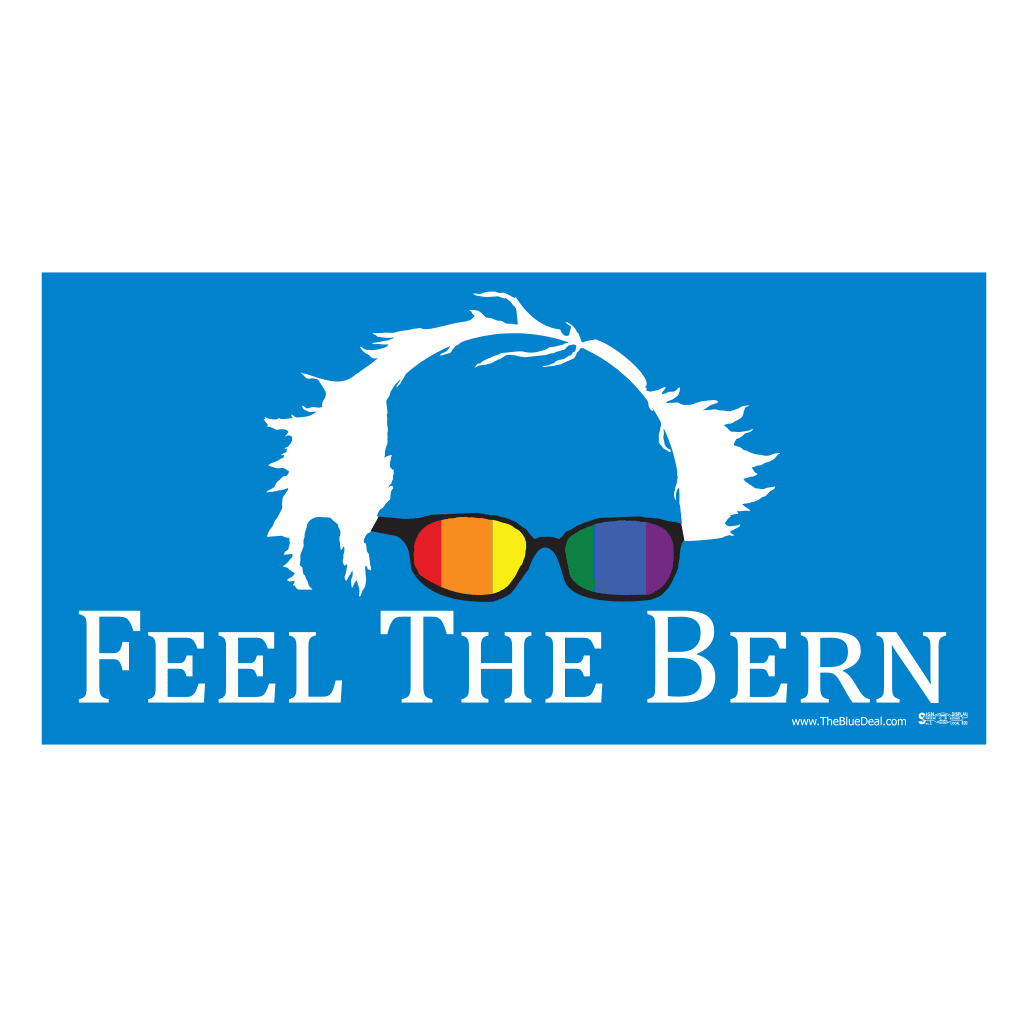 Feel the Bern Rainbow Bumper Sticker