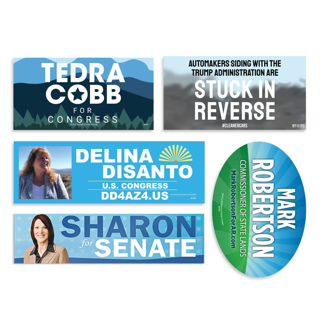 Union-Printed Full-Color Campaign Bumper Stickers - The Blue Deal LLC