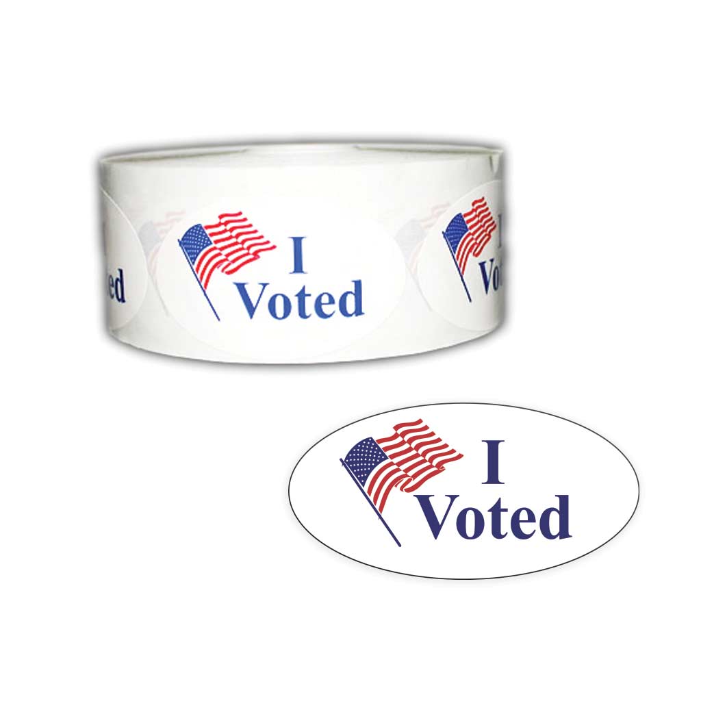I Voted Roll of 500 Stickers