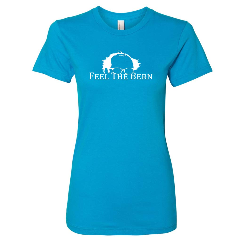 Feel The Bern Ladies' Teal T-Shirt