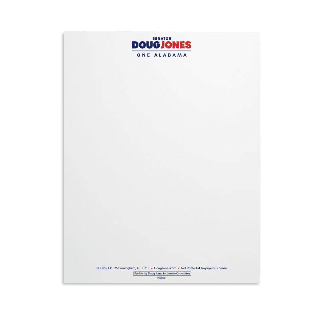 Union Printed Campaign Letterhead