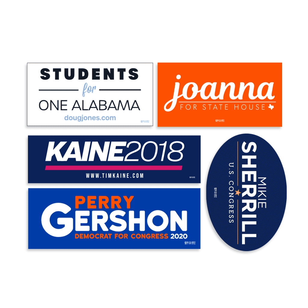Base Campaign Sticker Campaign Bumper Stickers - The Blue Deal LLC