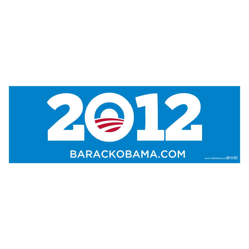 Obama 2012 Blue Bumper Stickers