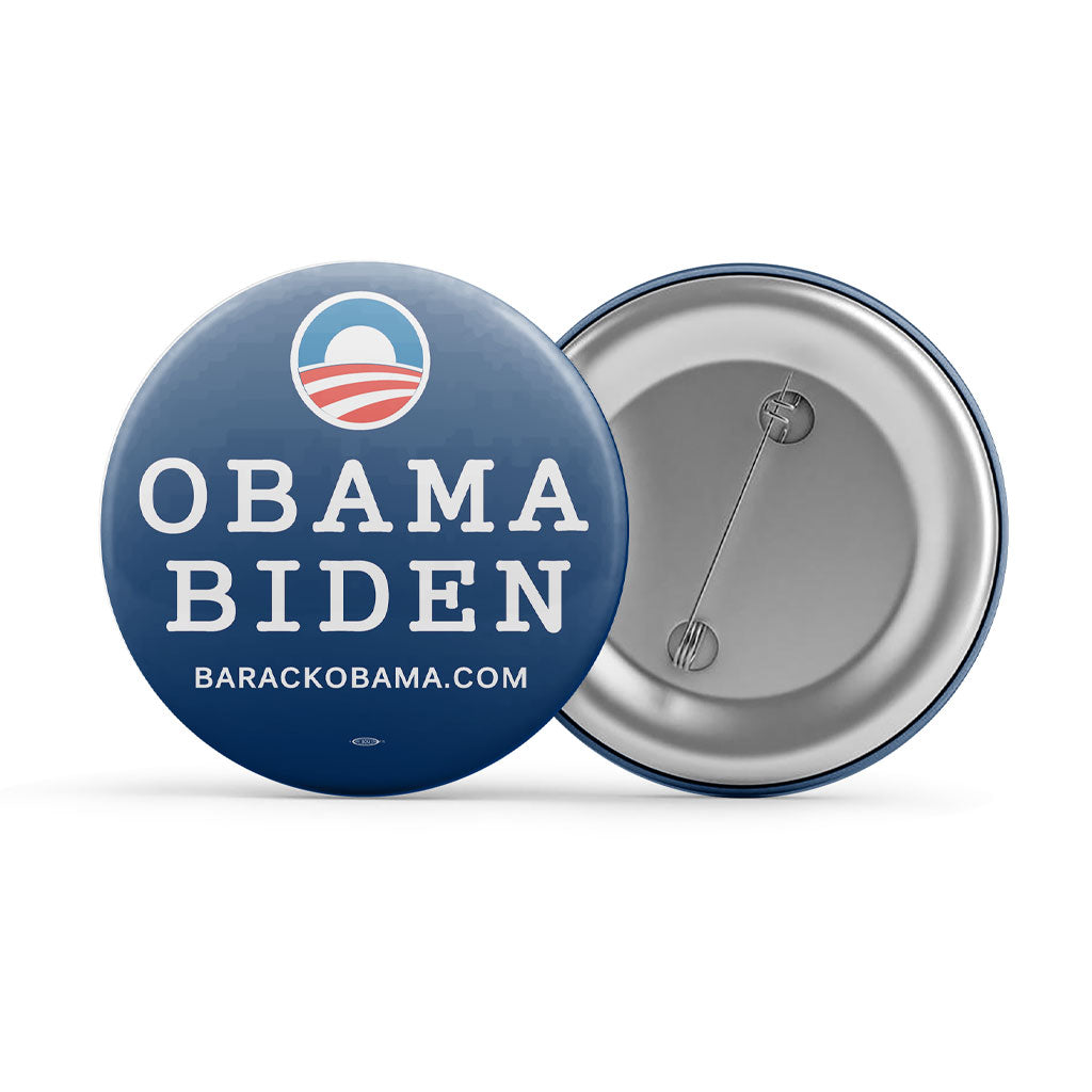 Navy Blue Obama Biden Button (2.25" Round)