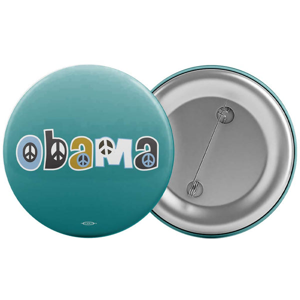 Obama Peace Sign Button - The Blue Deal LLC
