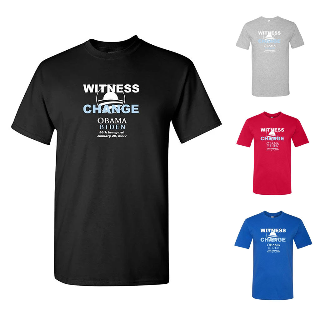 Union Printed Obama Witness to Change Short-sleeve Tee