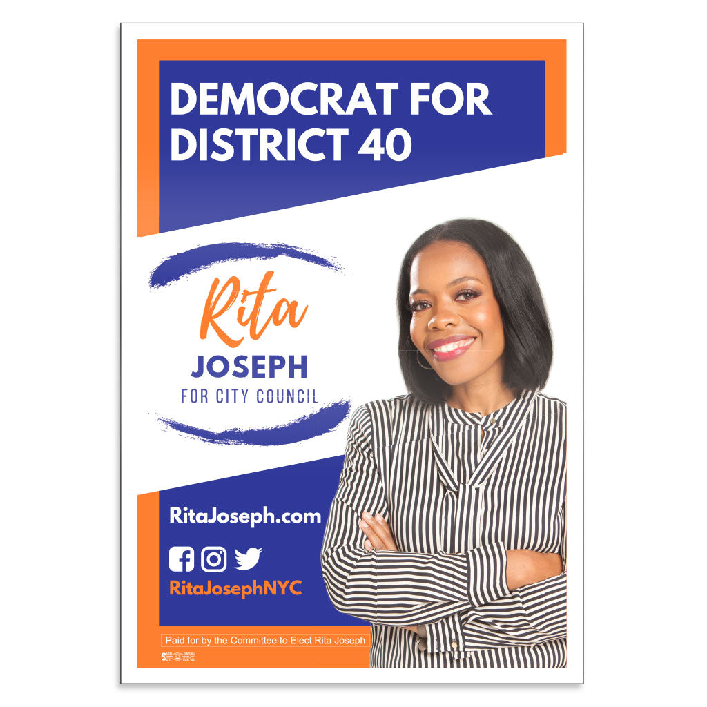 Union Printed Custom Full Color Campaign Rally Signs