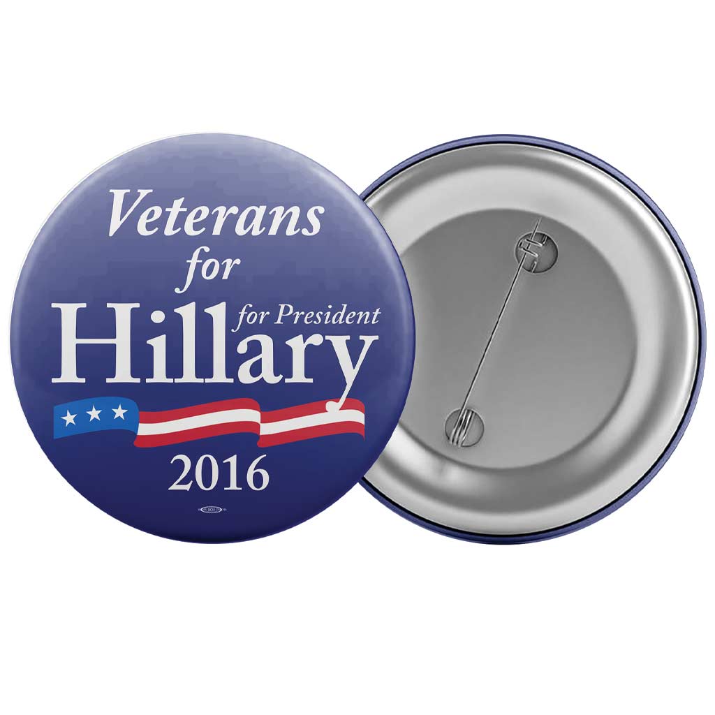 Veterans for Hillary Button
