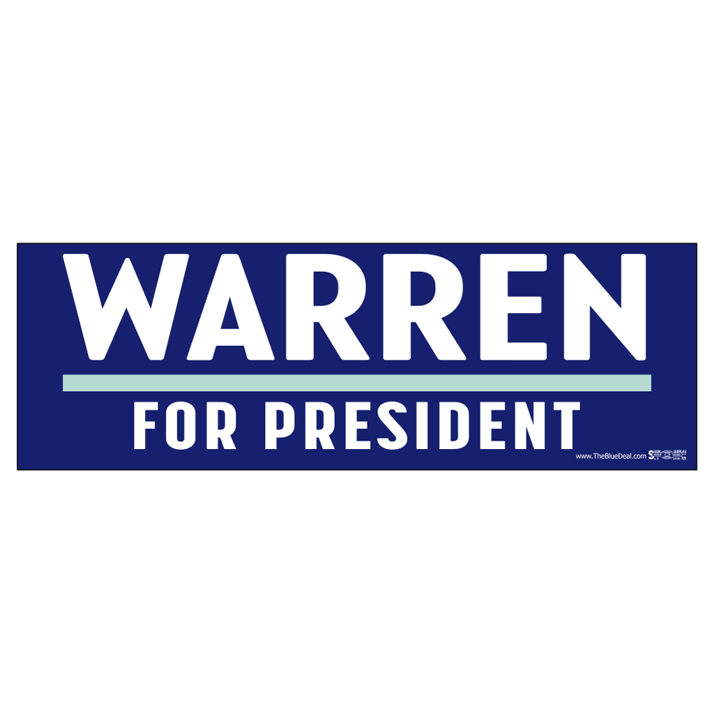 Warren for President 2020 Bumper Sticker