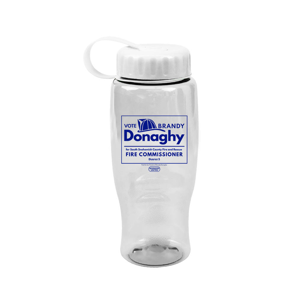 Poly-Pure Water Bottles w/Tethered Lid (18-oz.)
